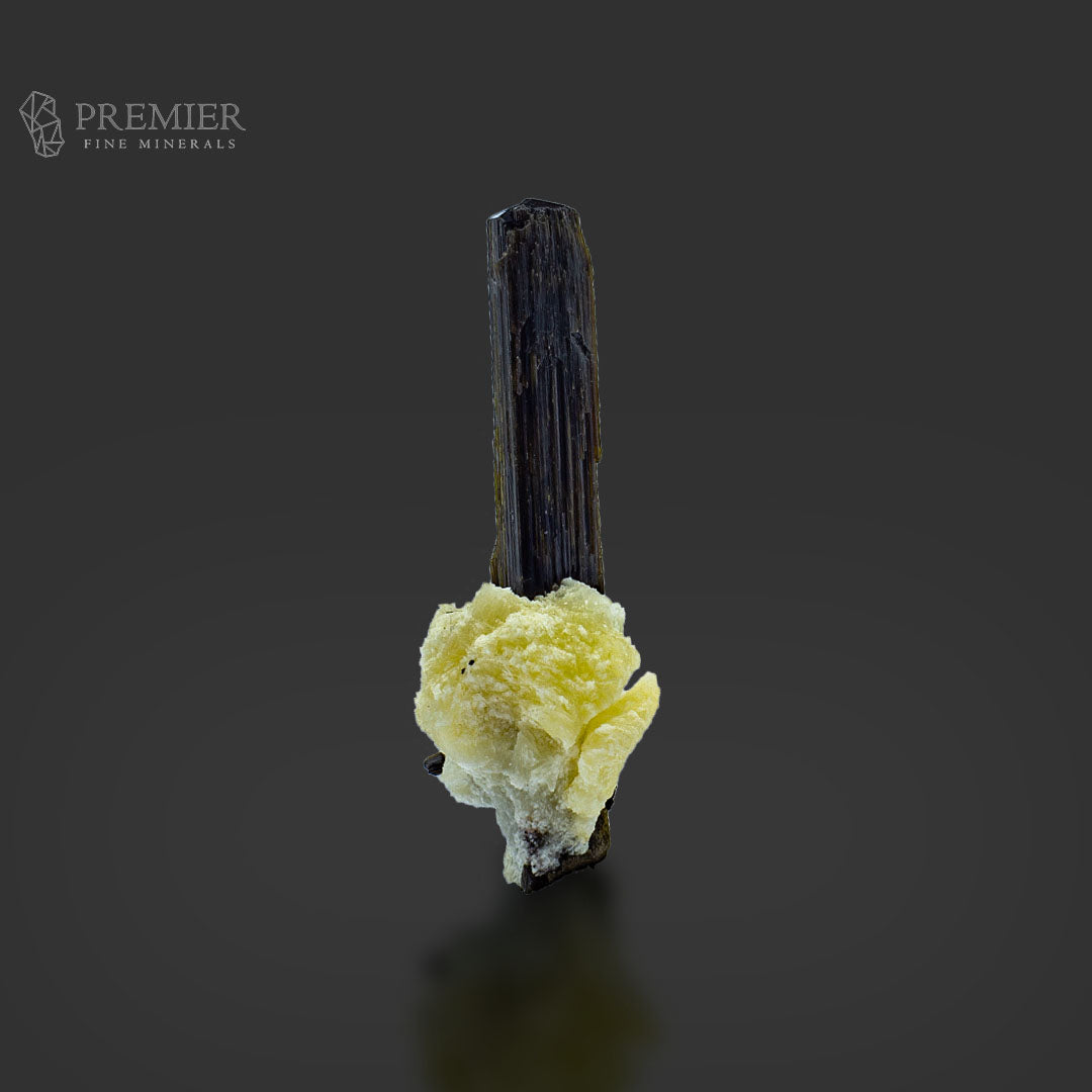 Black Tourmaline Crystal on Feldspar Matrix – Pakistan