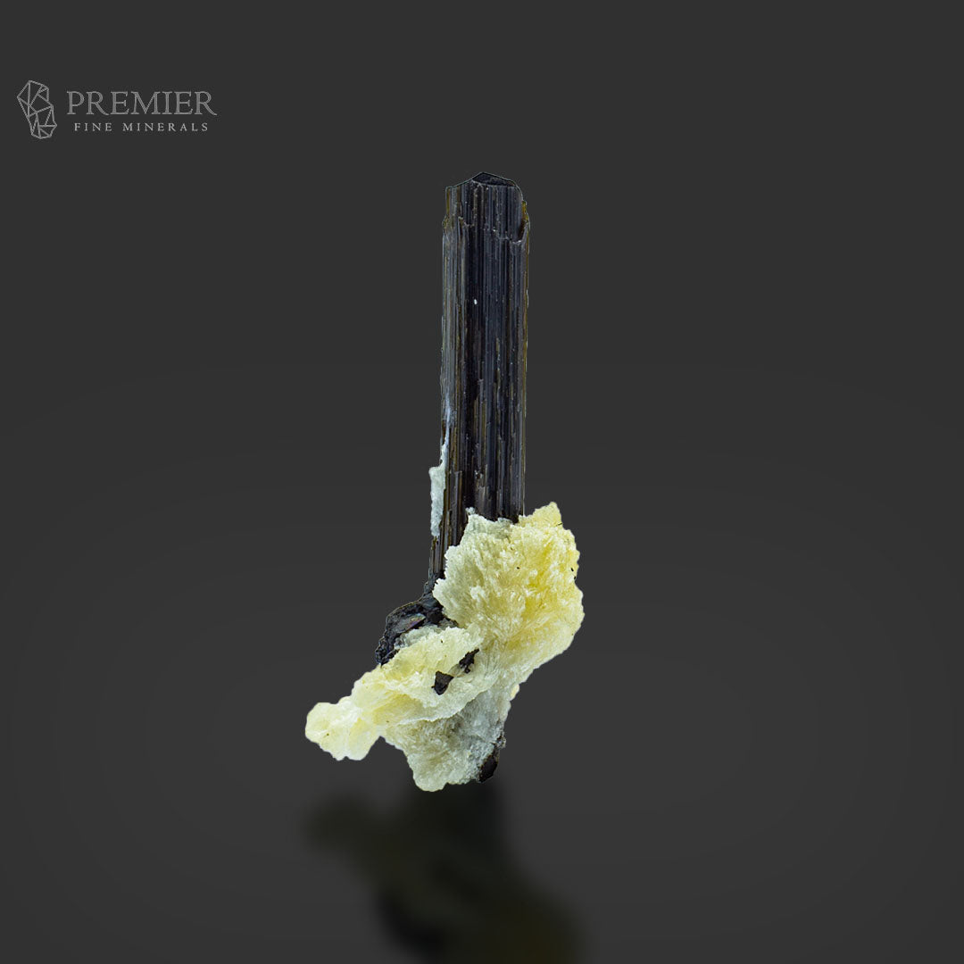 Black Tourmaline Crystal on Feldspar Matrix – Pakistan