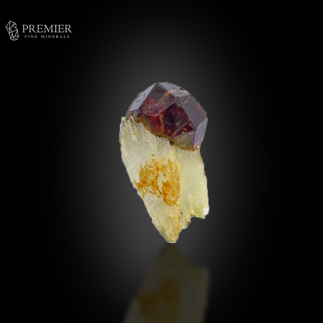 Rhodolite Garnet Crystals on Feldspar – Skardu Thumbnail