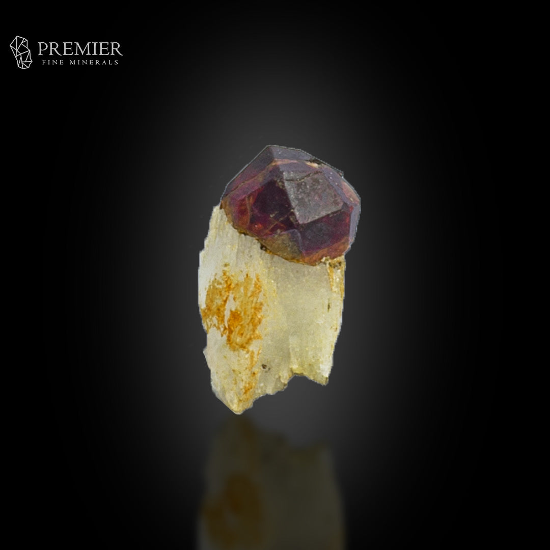 Rhodolite Garnet Crystals on Feldspar – Skardu Thumbnail