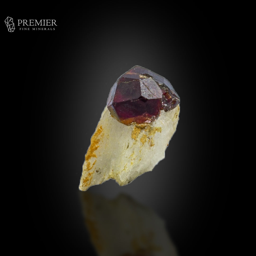 Rhodolite Garnet Crystals on Feldspar – Skardu Thumbnail