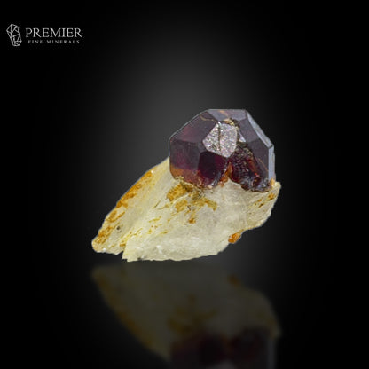 Rhodolite Garnet Crystals on Feldspar – Skardu Thumbnail