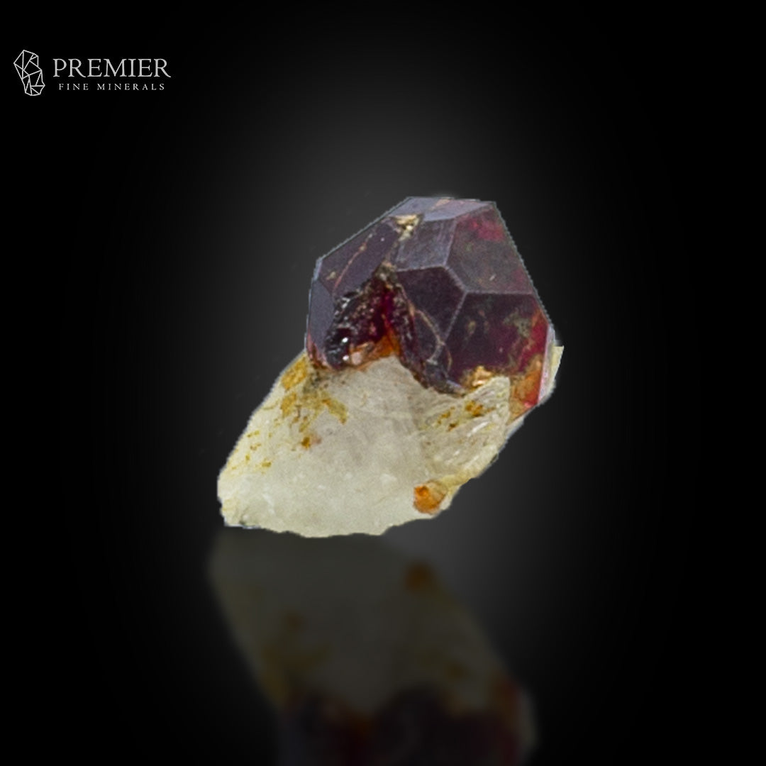 Rhodolite Garnet Crystals on Feldspar – Skardu Thumbnail