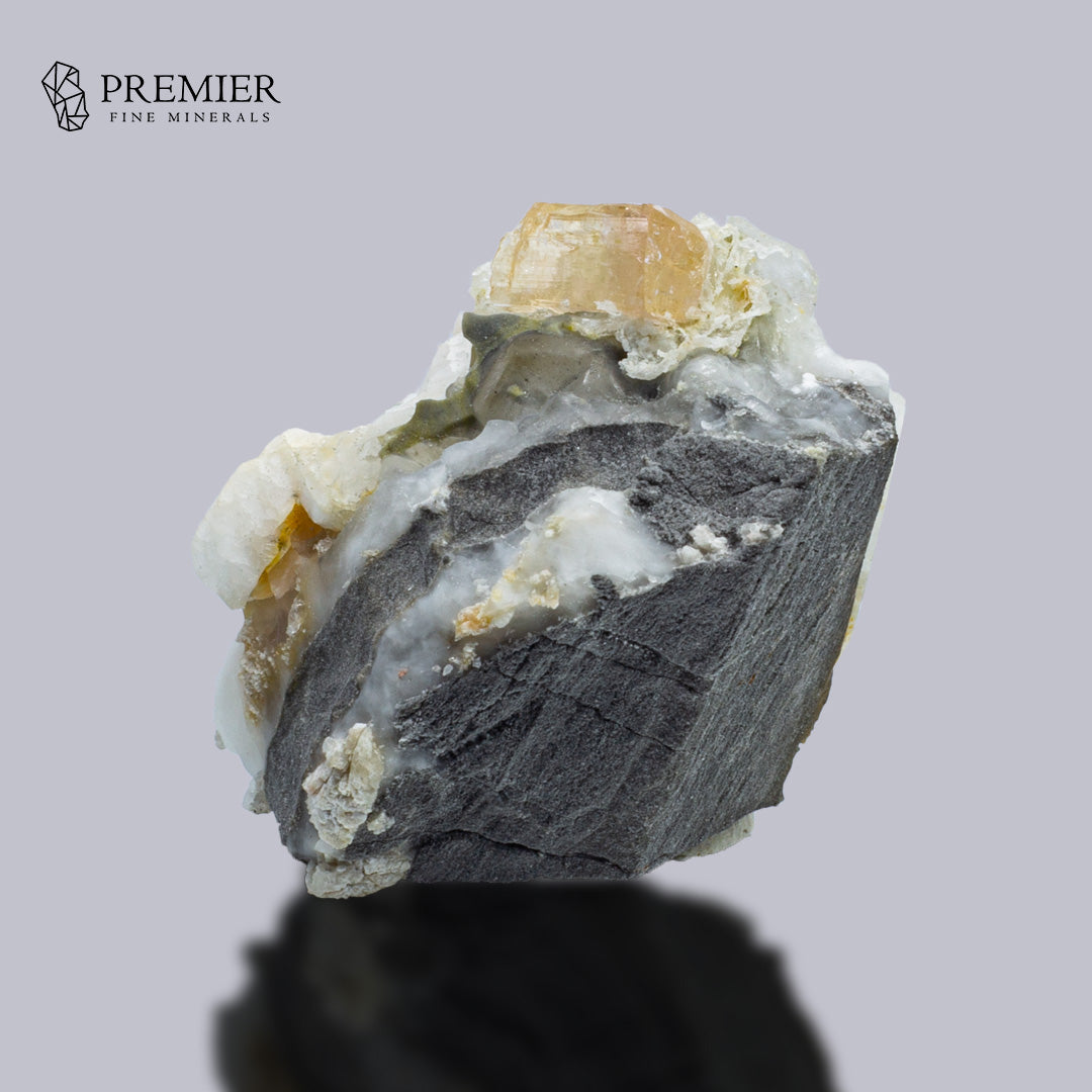 Imperial Topaz Crystal on Matrix – Rare Katlang Pakistan