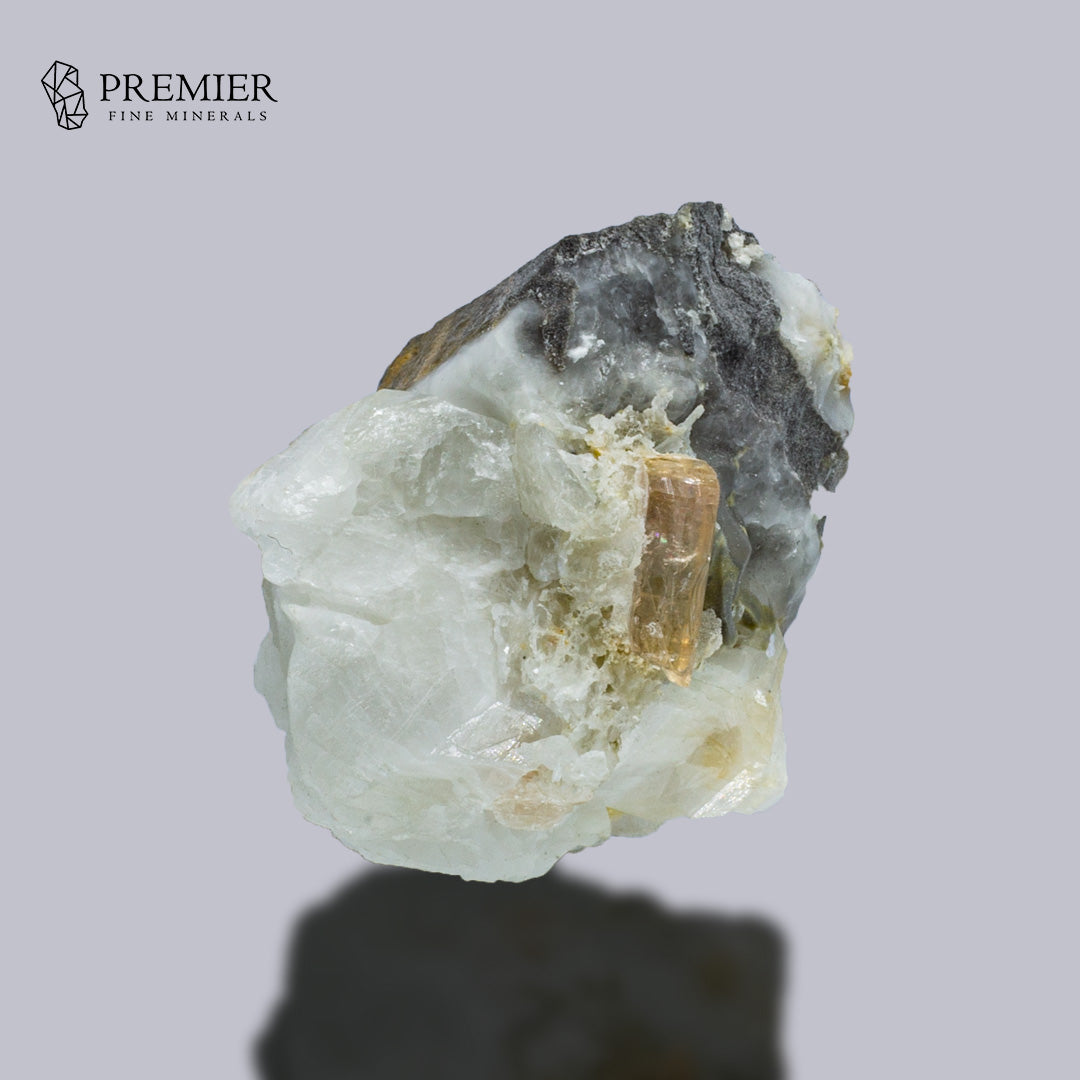 Imperial Topaz Crystal on Matrix – Rare Katlang Pakistan