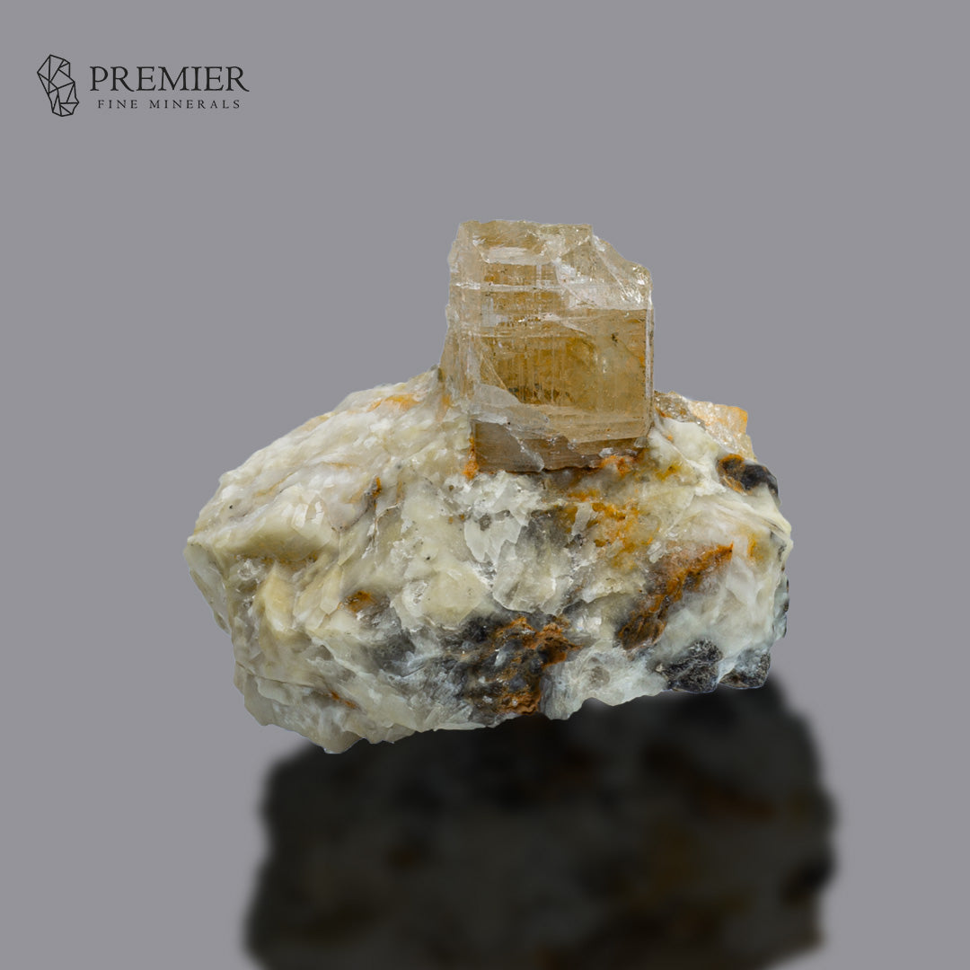 Imperial Topaz, Etched Topaz, Katlang, Pakistan, 65.6g, Mineral Specimen, Matrix Specimen, Natural Crystal, Pink Topaz, Mardan Minerals