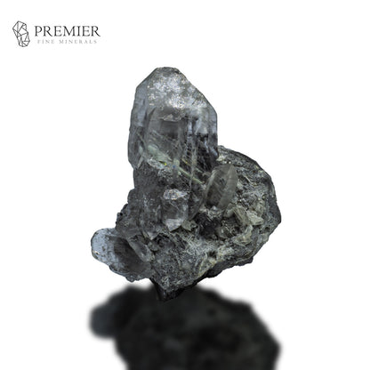 Etched Cathedral Quartz Cluster – White Needle Inclusions – Pakistan