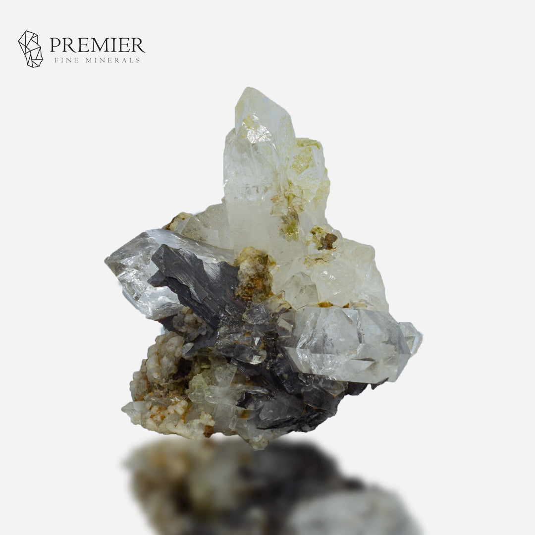Brookite Crystal in Quartz Cluster – Rare Visible Inclusions – Pakistan