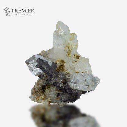 Brookite Crystal in Quartz Cluster – Rare Visible Inclusions – Pakistan