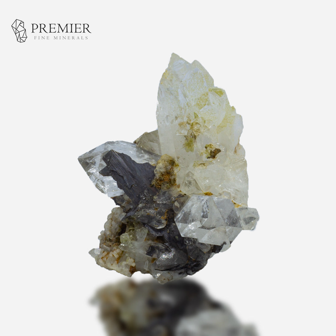 Brookite Crystal in Quartz Cluster – Rare Visible Inclusions – Pakistan