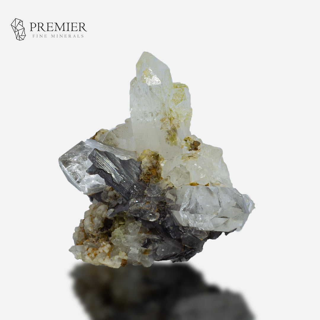 Brookite Crystal in Quartz Cluster – Rare Visible Inclusions – Pakistan