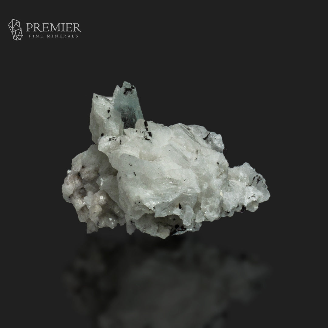 Etched Aquamarine with Schorl on Feldspar – Pakistan