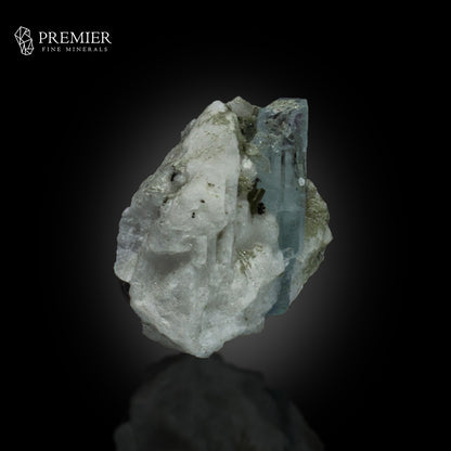 Etched Aquamarine with Mica on Feldspar Matrix – Pakistan