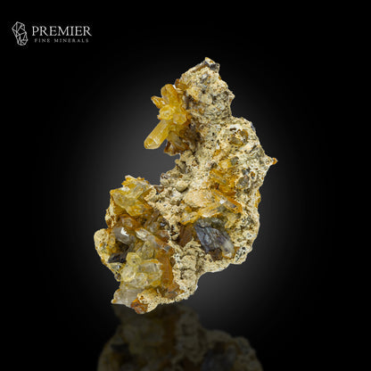 Brookite Crystal on Quartz Cluster - Pakistan