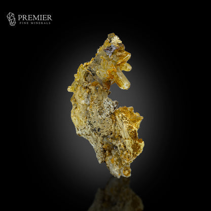 Brookite Crystal on Quartz Cluster - Pakistan