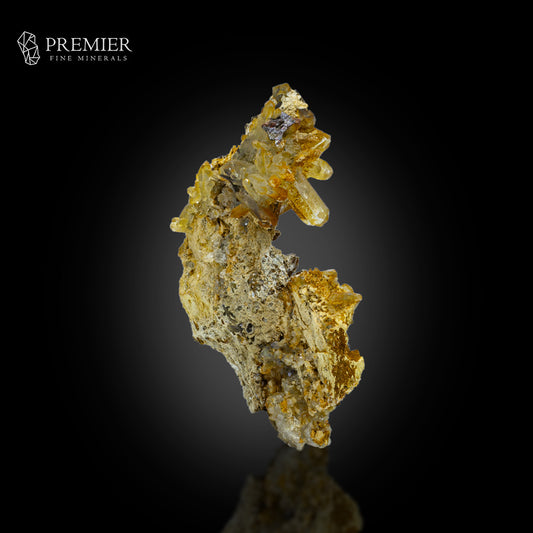 Brookite Crystal on Quartz Cluster - Pakistan