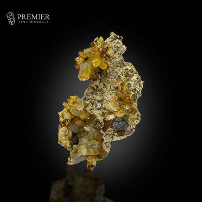 Brookite Crystal on Quartz Cluster - Pakistan
