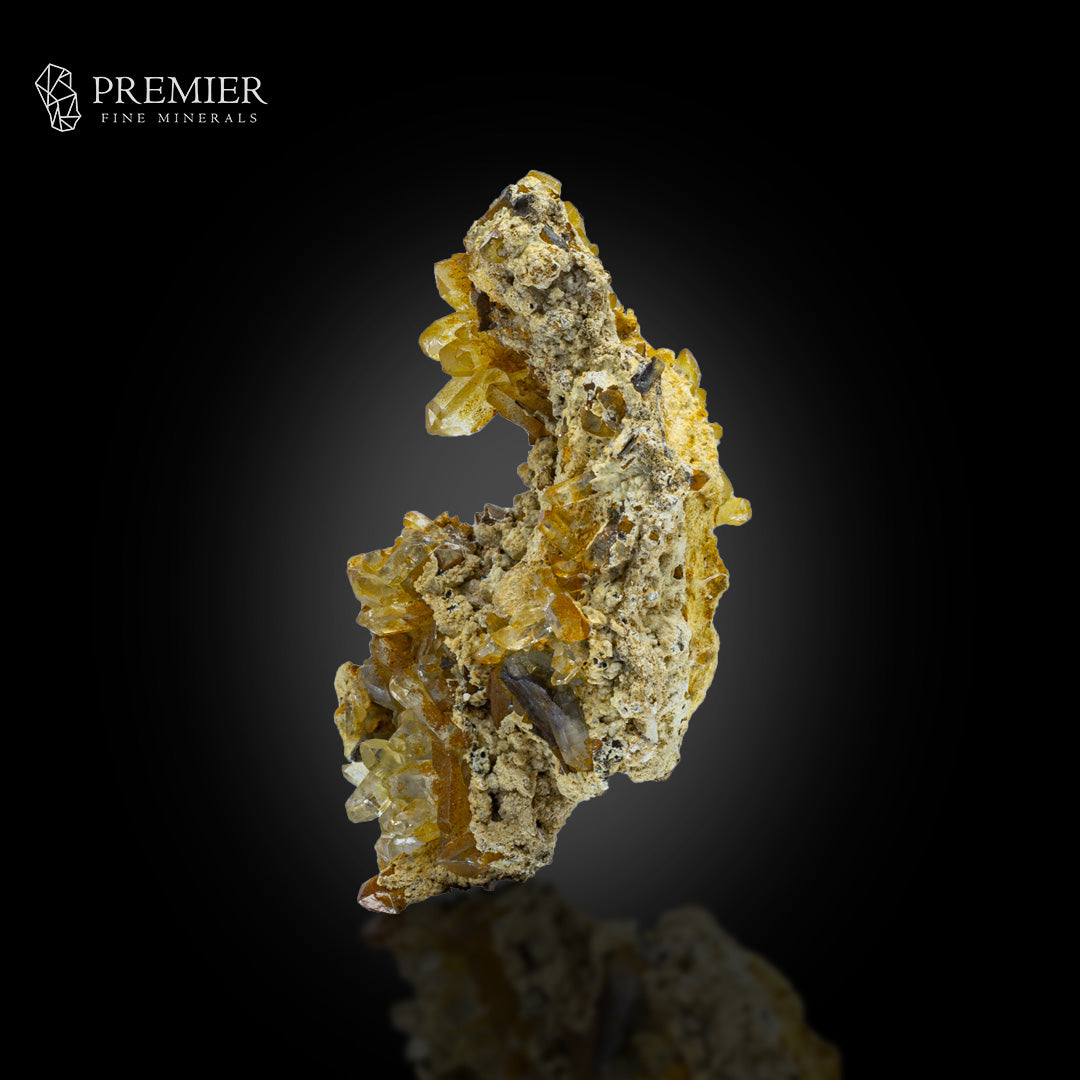 Brookite Crystal on Quartz Cluster - Pakistan