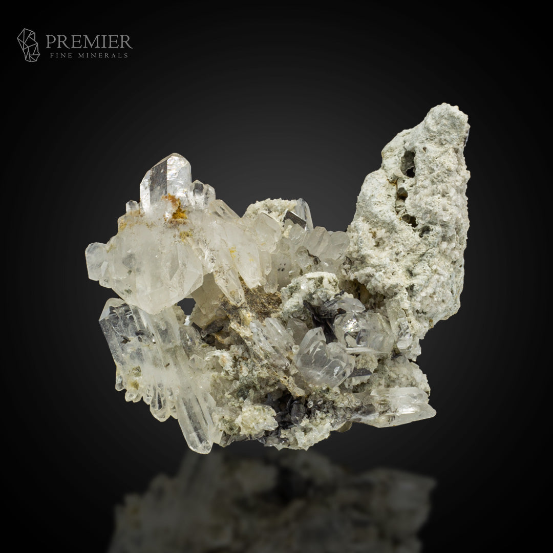 Brookite Crystal with Quartz Matrix - Pakistan