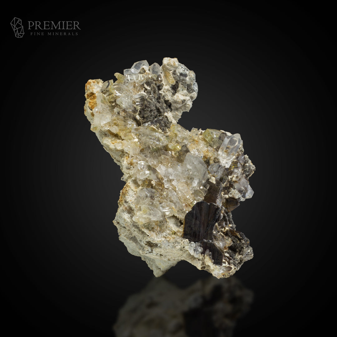 Rare Brookite on Quartz - Pakistan