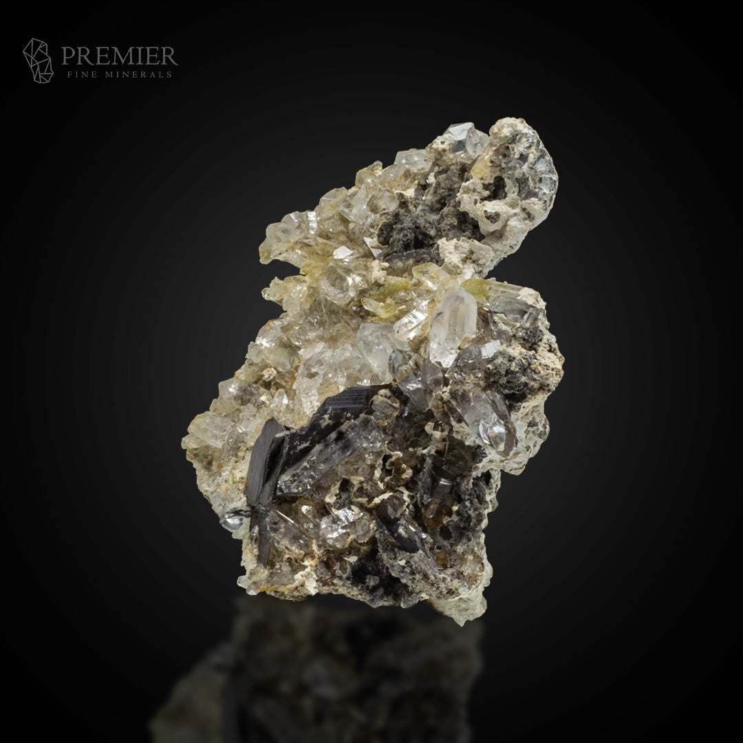 Rare Brookite on Quartz - Pakistan