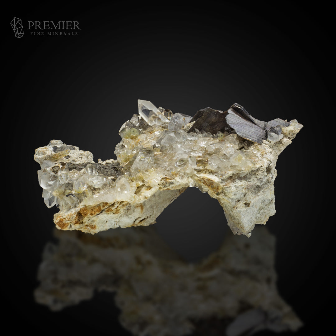 Rare Brookite on Quartz - Pakistan