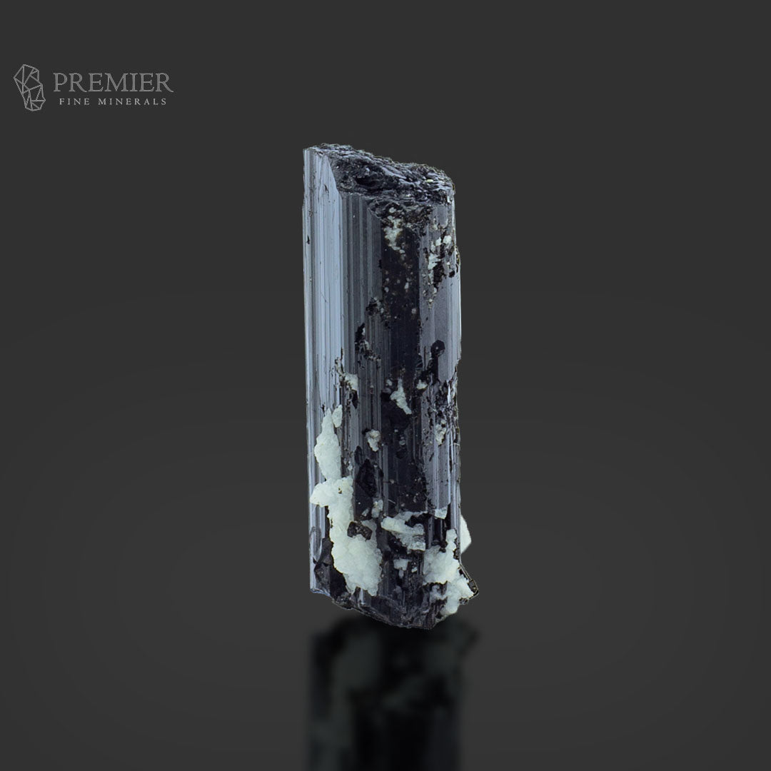 Etched Black Tourmaline with Feldspar – Pakistan