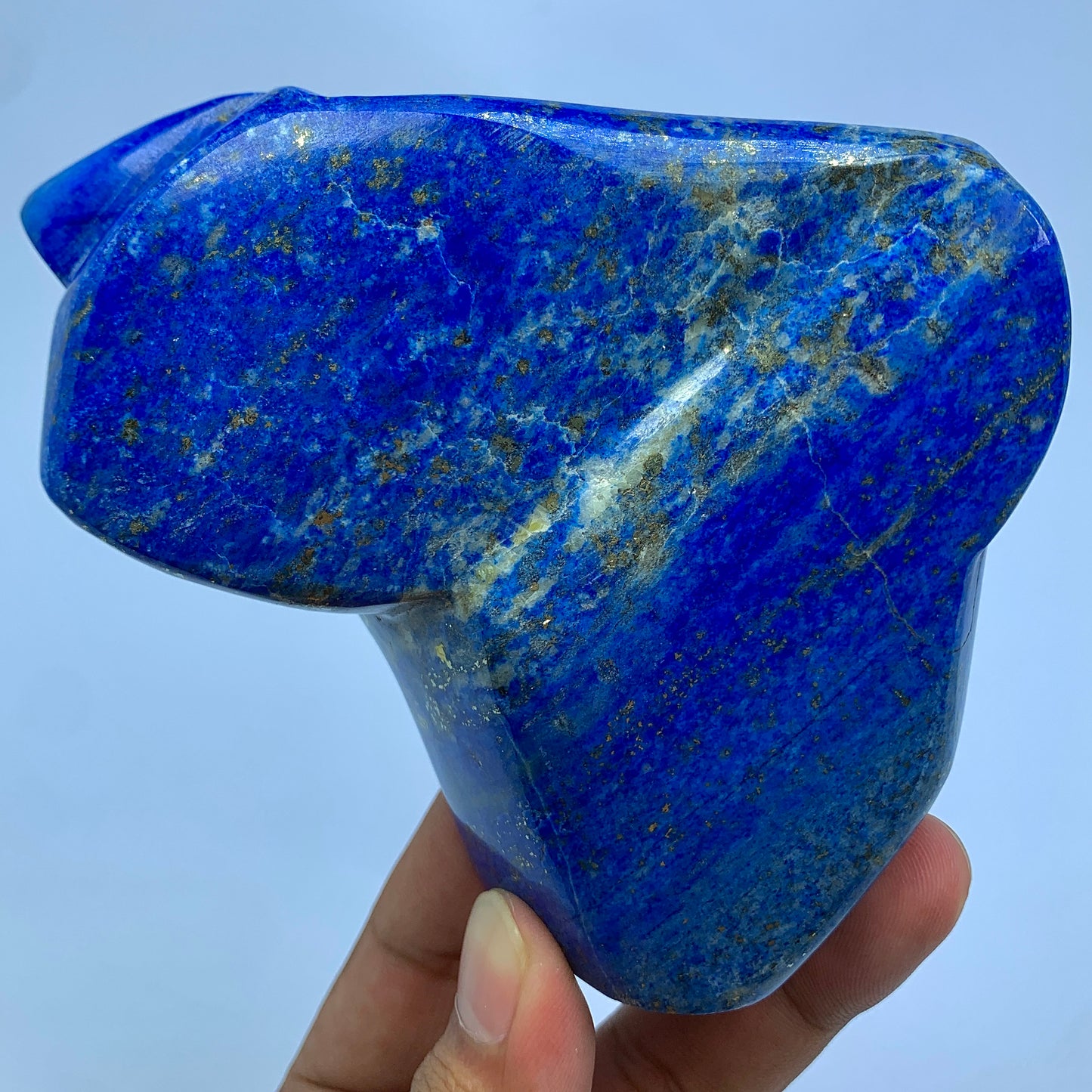 Lapis Lazuli Tumbled, 500g Lapis, Polished Crystal, High Grade, Blue Crystal, Healing Stone, Chakra Decor, Bulk Lapis, Golden Pyrite, Freeform Tumbled
