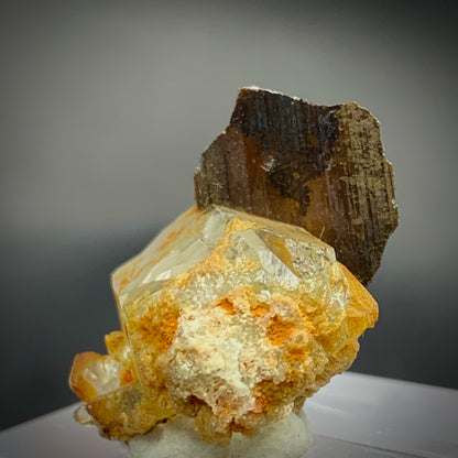 Brookite Crystal, 28.50 Carats, Quartz Matrix, Rare Mineral, Titanium Dioxide, Brookite on Quartz, Crystal Specimen, Miniature Specimen, High Energy, Collector Gem, TiO2 Crystal, Crystal Dimensions, Natural Mineral