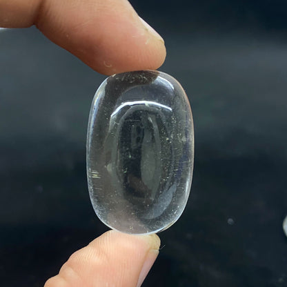 Natural Clear Quartz Polished Cabochon 85 Carats – Handmade from Pakistan