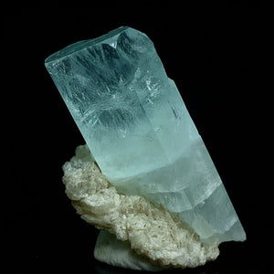 Etched Aquamarine on Albite - Pakistan