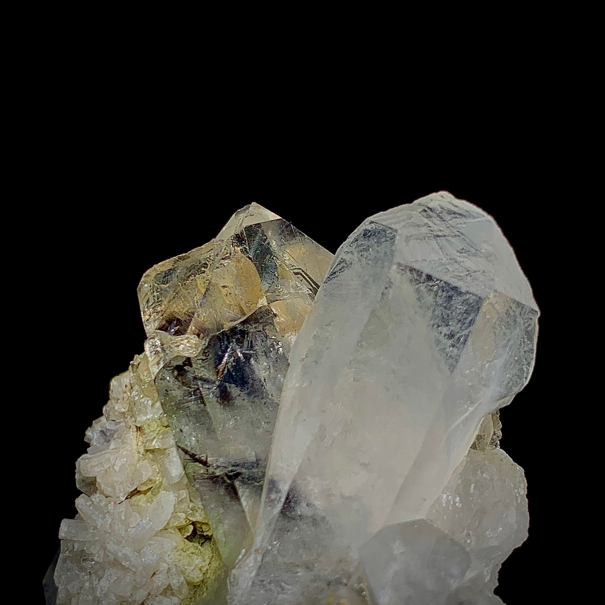 Byssolite Quartz, Included Quartz, 225 Carats, 45 Grams, Pakistan Mineral, Fibrous Inclusions, Amphibole, Collector Specimen, Miniature Specimen, Unique Quartz, Aesthetic Crystal