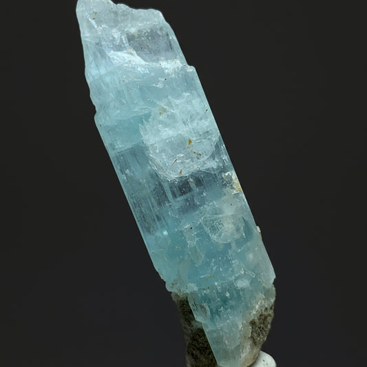 Aquamarine Crystal, Etched Crystal, 112 Carats, Blue Beryl, Rare Mineral, Beryl Specimen, Throat Chakra, Natural Etching, Collector Gem, Investment Stone, Single Crystal, Crystal Dimensions
