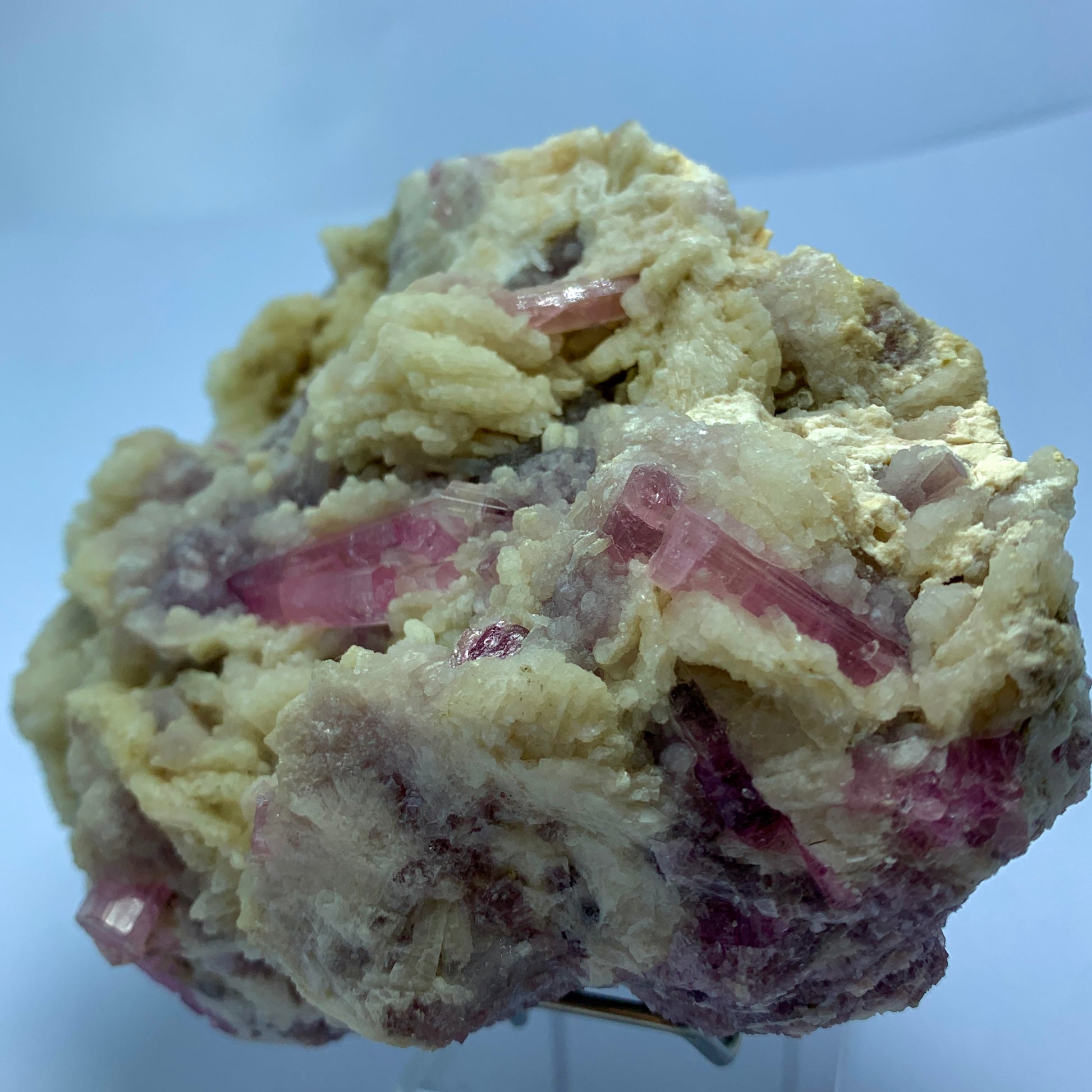 Rubellite Tourmaline, Pink Tourmaline, Lepidolite Matrix, 900g Mineral, Tourmaline Cluster, Heart Chakra, Raw Crystal, Purple Lepidolite, Collector Specimen, Rubellite Display