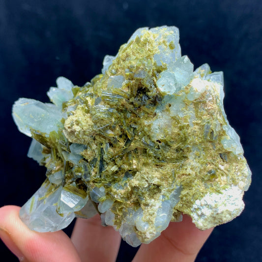 Epidote Crystal, Quartz Cluster,  Massive Mineral, Green Crystal, Heart Chakra, Abundance Stone, Collector Specimen, Investment Stone, Mineral Association, Crystal Dimensions, Natural Specimen