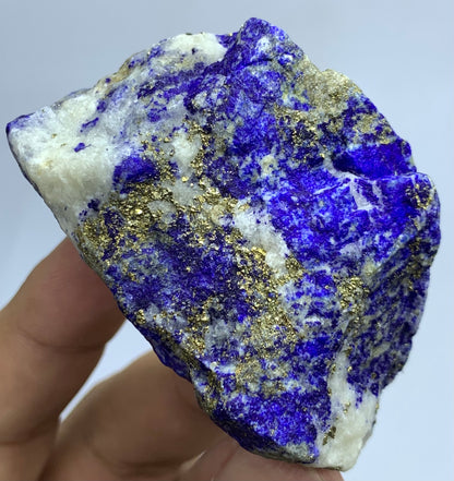 Lapis Lazuli Rough Specimen with Golden Pyrite – Afghanistan