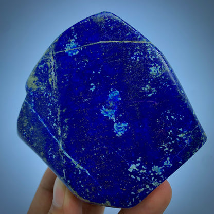 Lapis Lazuli Tumbled, 450g Lapis, Royal Blue, Polished Stone, Freeform Lapis, Healing Stone, Wisdom, Third Eye Chakra, Golden Pyrite, Home Decor