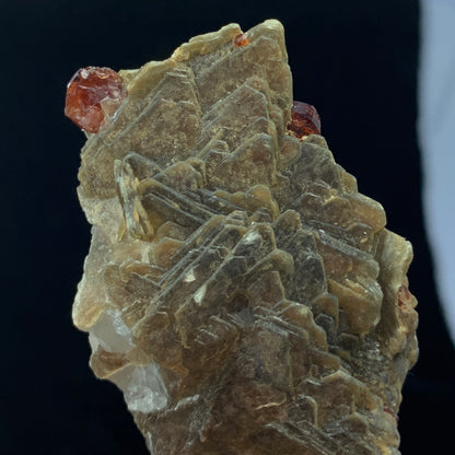 Spessartine Garnet, Muscovite Matrix, 248 Carat, Orange Garnet, Mica Specimen, Collector Crystal, Sacral Chakra, Aesthetic Cluster, Investment Stone, Garnet Crystal, Pakistan Mineral, Afghanistan Crystal, Crystal Dimensions