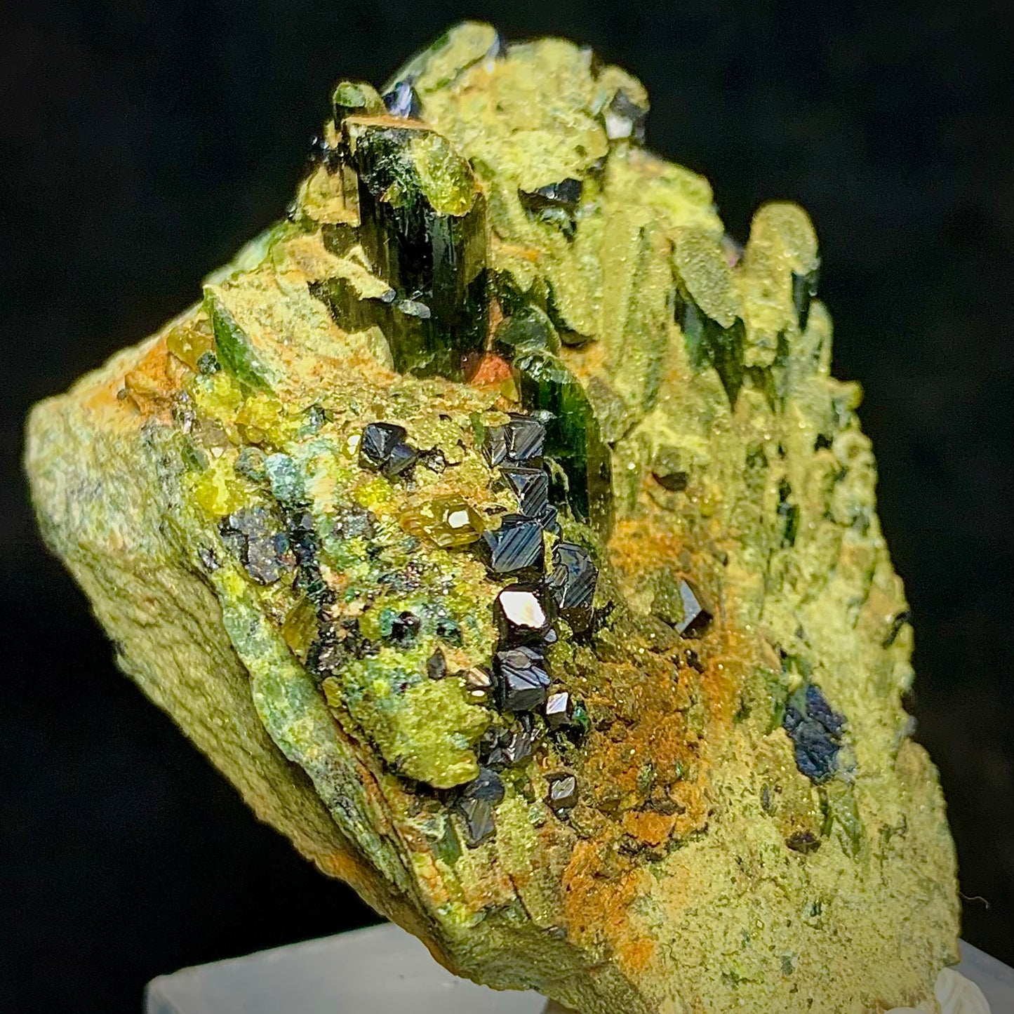 Vesuvianite, Magnetite, Diopside, 295 Carats, 59 Grams, Mineral Association, Skarn Deposit, Idocrase, Pyroxene, Collector Specimen, Miniature Specimen, Complex Mineral, Cabinet Specimen