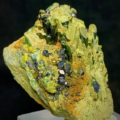 Vesuvianite, Magnetite, Diopside, 295 Carats, 59 Grams, Mineral Association, Skarn Deposit, Idocrase, Pyroxene, Collector Specimen, Miniature Specimen, Complex Mineral, Cabinet Specimen