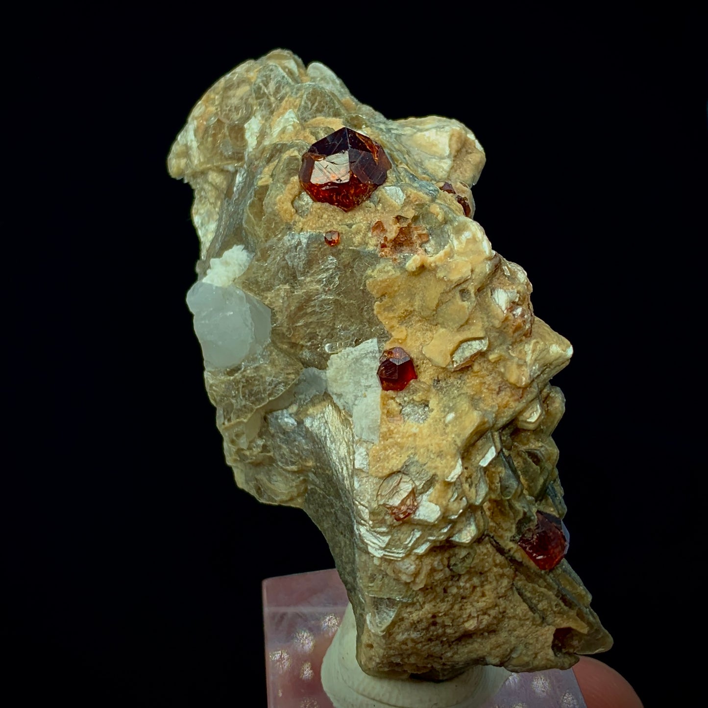 Spessartine Garnet, Muscovite Matrix, 248 Carat, Orange Garnet, Mica Specimen, Collector Crystal, Sacral Chakra, Aesthetic Cluster, Investment Stone, Garnet Crystal, Pakistan Mineral, Afghanistan Crystal, Crystal Dimensions
