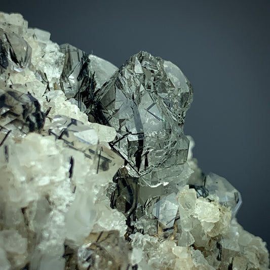 Rutile Quartz, Zagi Mine, Terminated Crystal, Lepidolite Matrix, 83 Grams, Pakistan Specimen, Rutile Quartz, Rare Mineral, Collector Specimen, Zagi Crystal, Quartz on Matrix