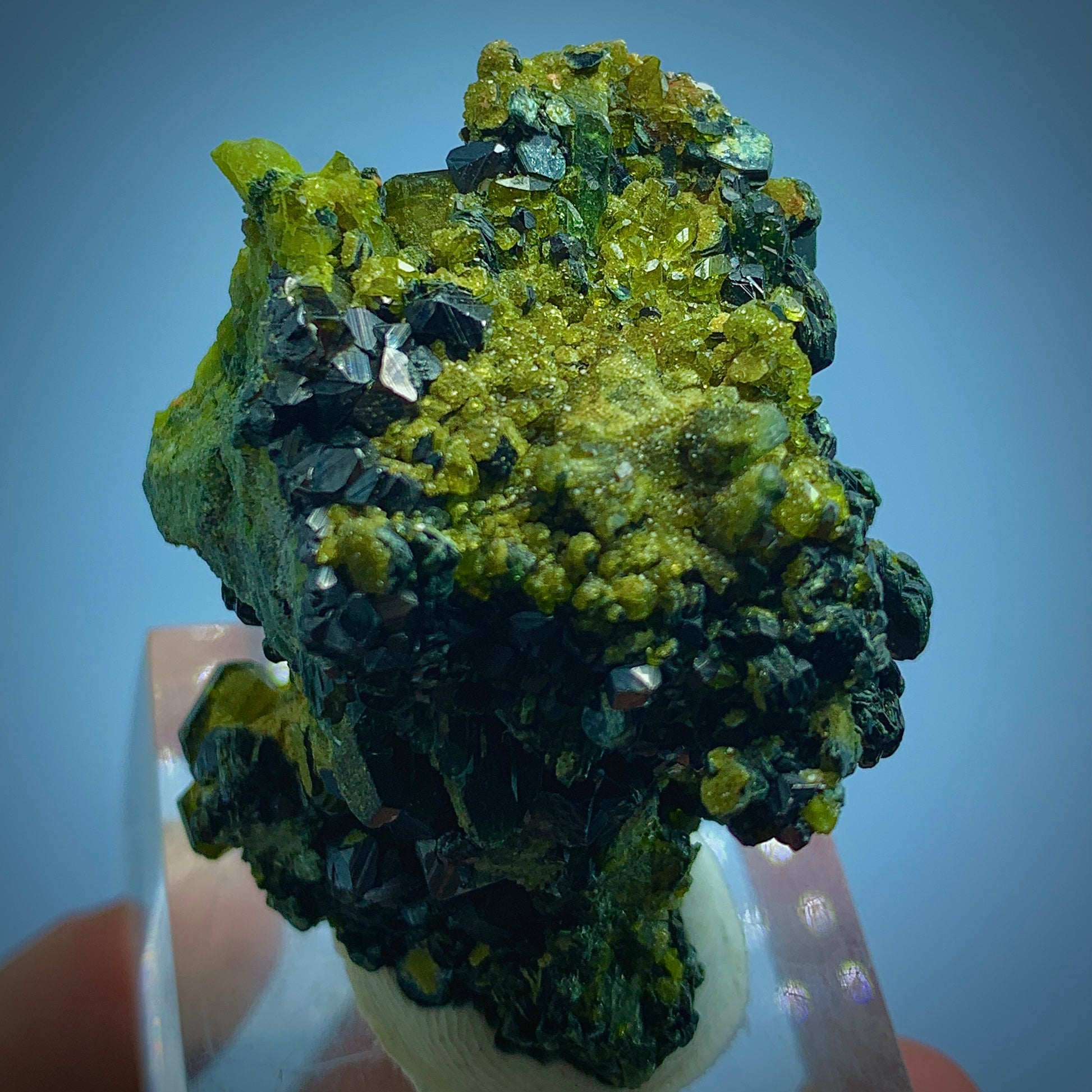 Magnetite, Vesuvianite, Diopside, Mineral Association, 305 Carats, Skarn Mineral, Black Mineral, Green Mineral, Collector Specimen, Complex Mineralogy, Grounding Stone, Crystal Dimensions, Pyroxene