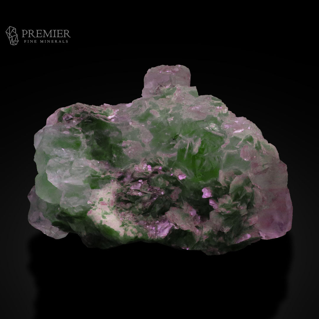 Fluorite, Bi-Color Fluorite, Green Fluorite, Pink Fluorite, Mica, Muscovite, Combination Specimen, 432 Grams, 2160 Carats, Pakistan Mineral, Skardu, Raw Crystal, Collector Grade, Cabinet Specimen, Rare Color