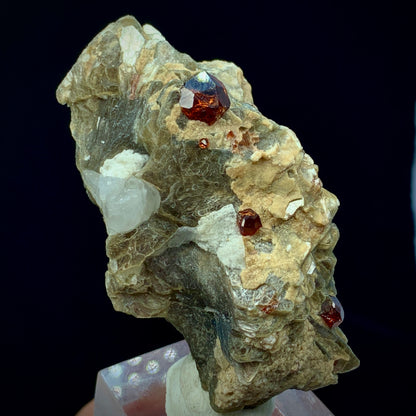 Spessartine Garnet, Muscovite Matrix, 248 Carat, Orange Garnet, Mica Specimen, Collector Crystal, Sacral Chakra, Aesthetic Cluster, Investment Stone, Garnet Crystal, Pakistan Mineral, Afghanistan Crystal, Crystal Dimensions