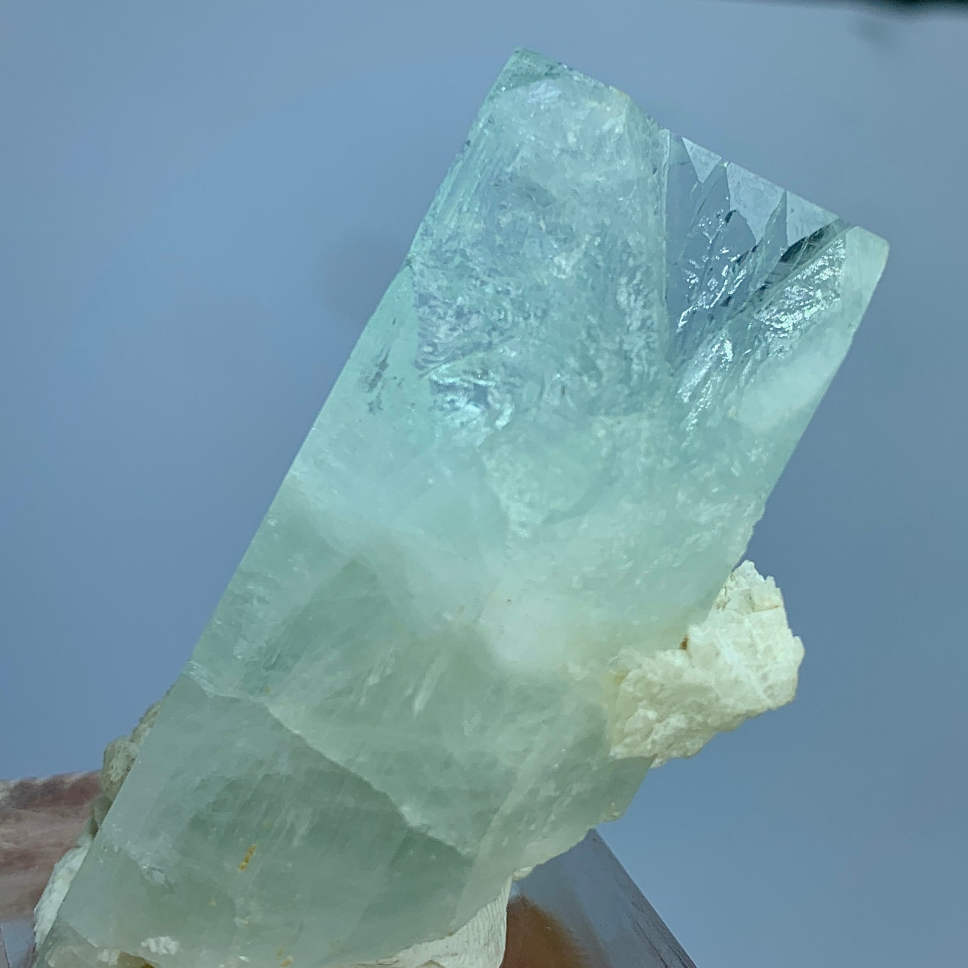 Etched Aquamarine, Albite Matrix, 256 Carats, Pakistan Mineral, Beryl Crystal, Rare Mineral, Natural Etching, Collector Specimen, Aesthetic Cluster, Pegmatite Mineral, Throat Chakra, Crystal Dimensions, Mineral Association