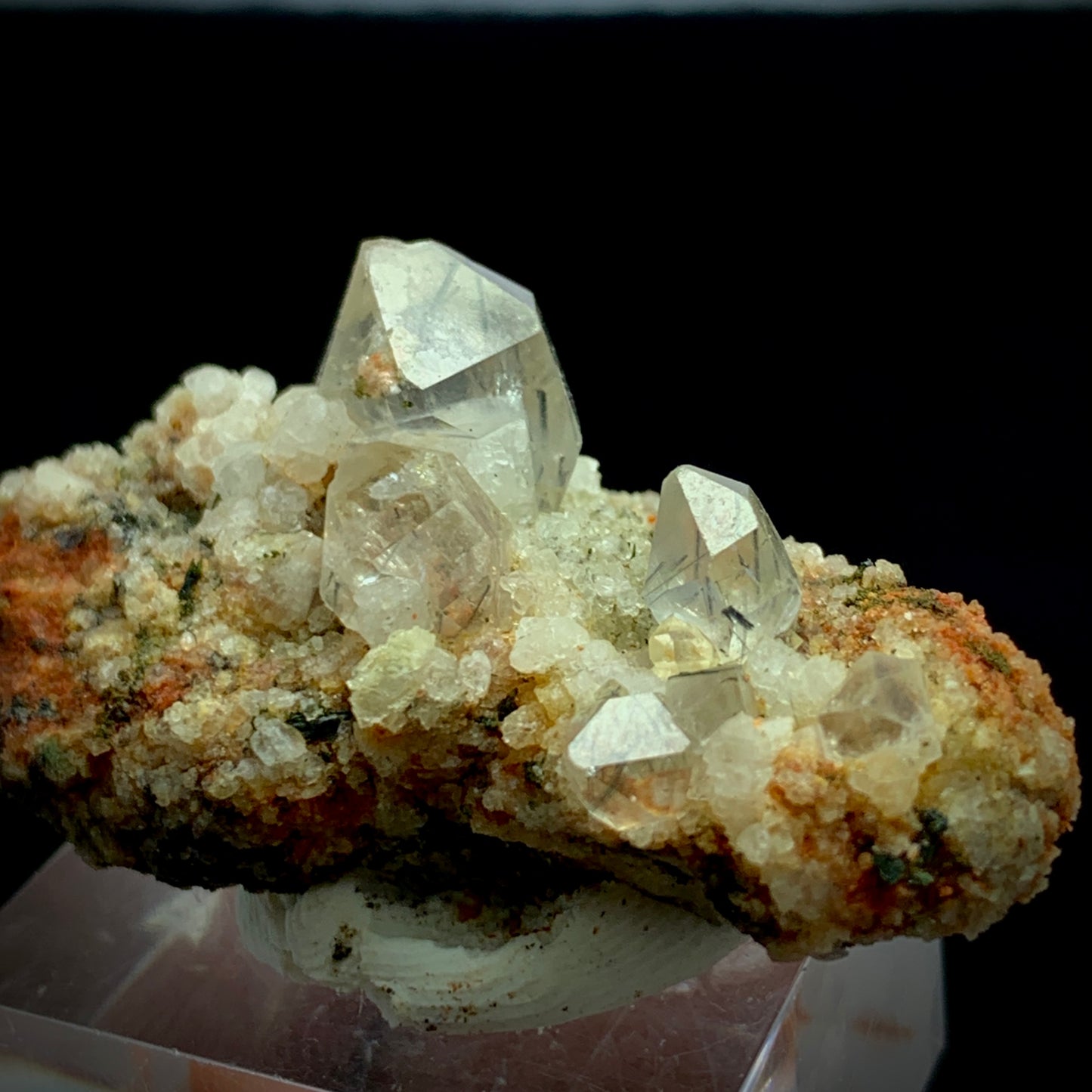 Rutile Quartz, Zagi Mine, Diamond Quartz, Lepidolite Matrix, 95 Carat, Pakistan Specimen, Terminated Rutile, Rare Mineral, Collector Specimen, Zagi Crystal