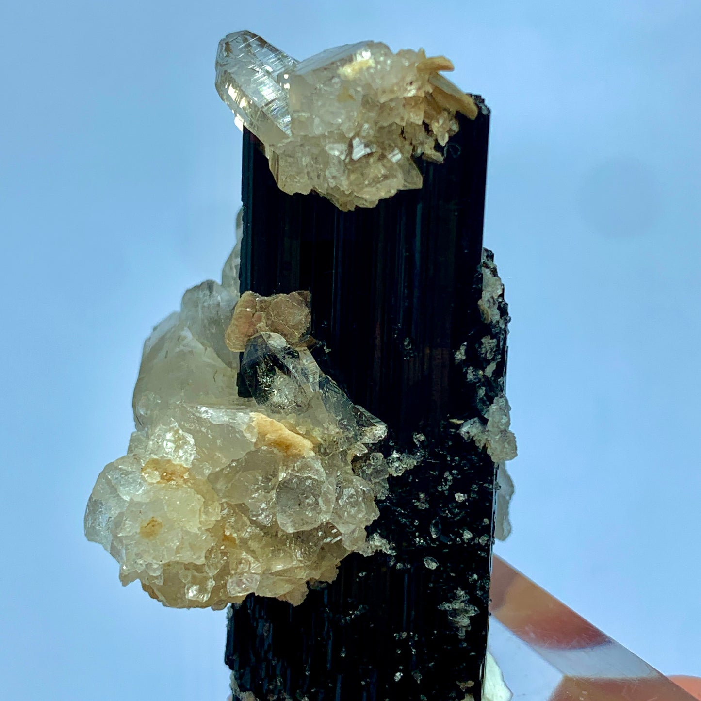 Cathedral Quartz, Black Tourmaline, Muscovite Mica, Tourmaline on Matrix, Etched Quartz, Feldspar Mineral, Afghanistan Specimen, Multi-Mineral, Raw Crystal, Collector Grade