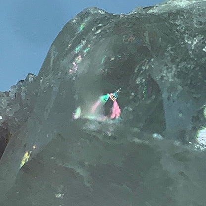 Lepidolite on Quartz, 265 Carat, Etched Quartz, Jacare Quartz, Kunar Afghanistan, Lepidolite Crystal, Purple Mica, Mineral Association, Collector Crystal, Stress Relief Stone