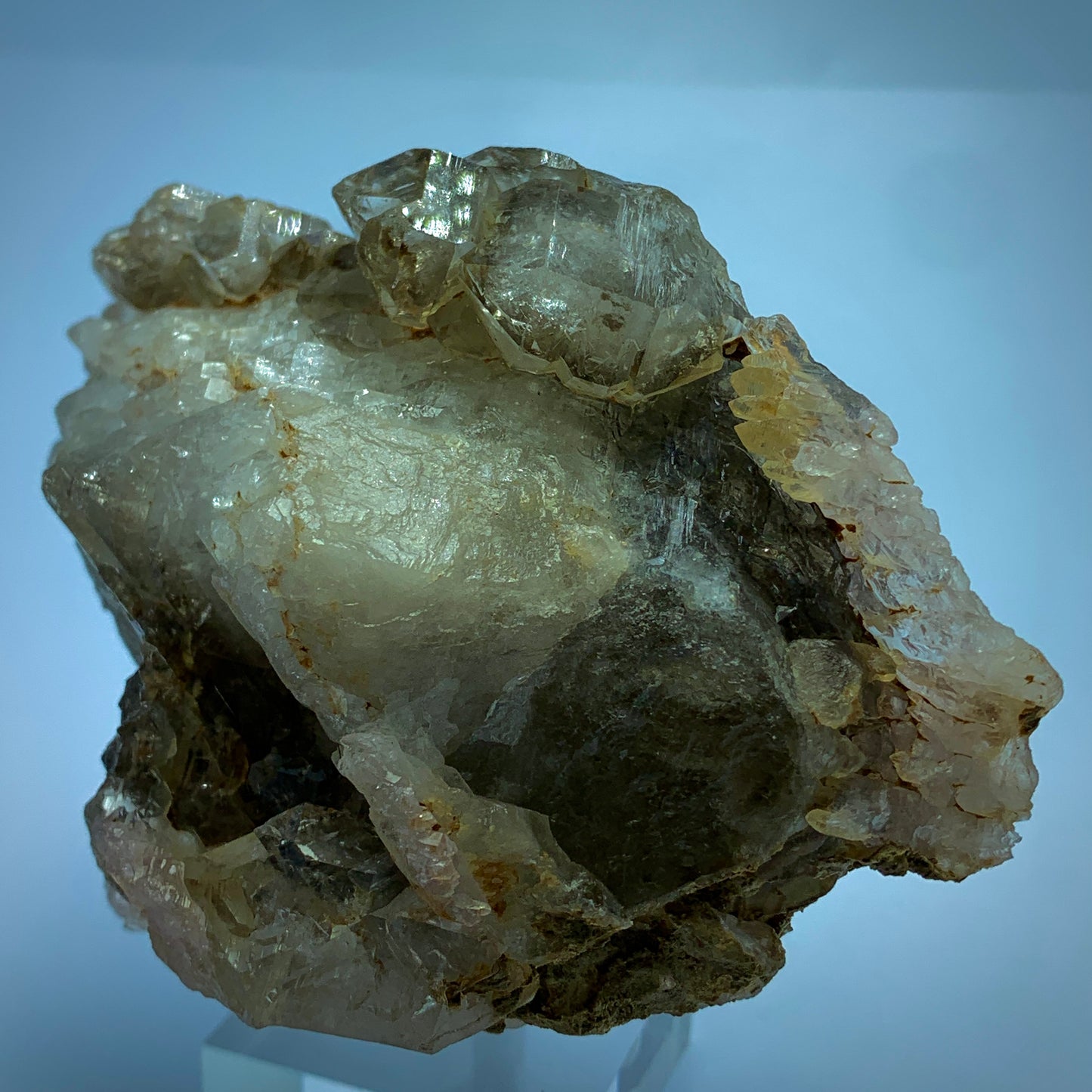 Polychromatic Quartz, 400g Quartz, Skeleton Quartz, Rose Quartz, Smoky Quartz, Window Quartz, Lazer Quartz, Faden Quartz, Afghanistan Crystal, Rare Quartz, Collector Specimen